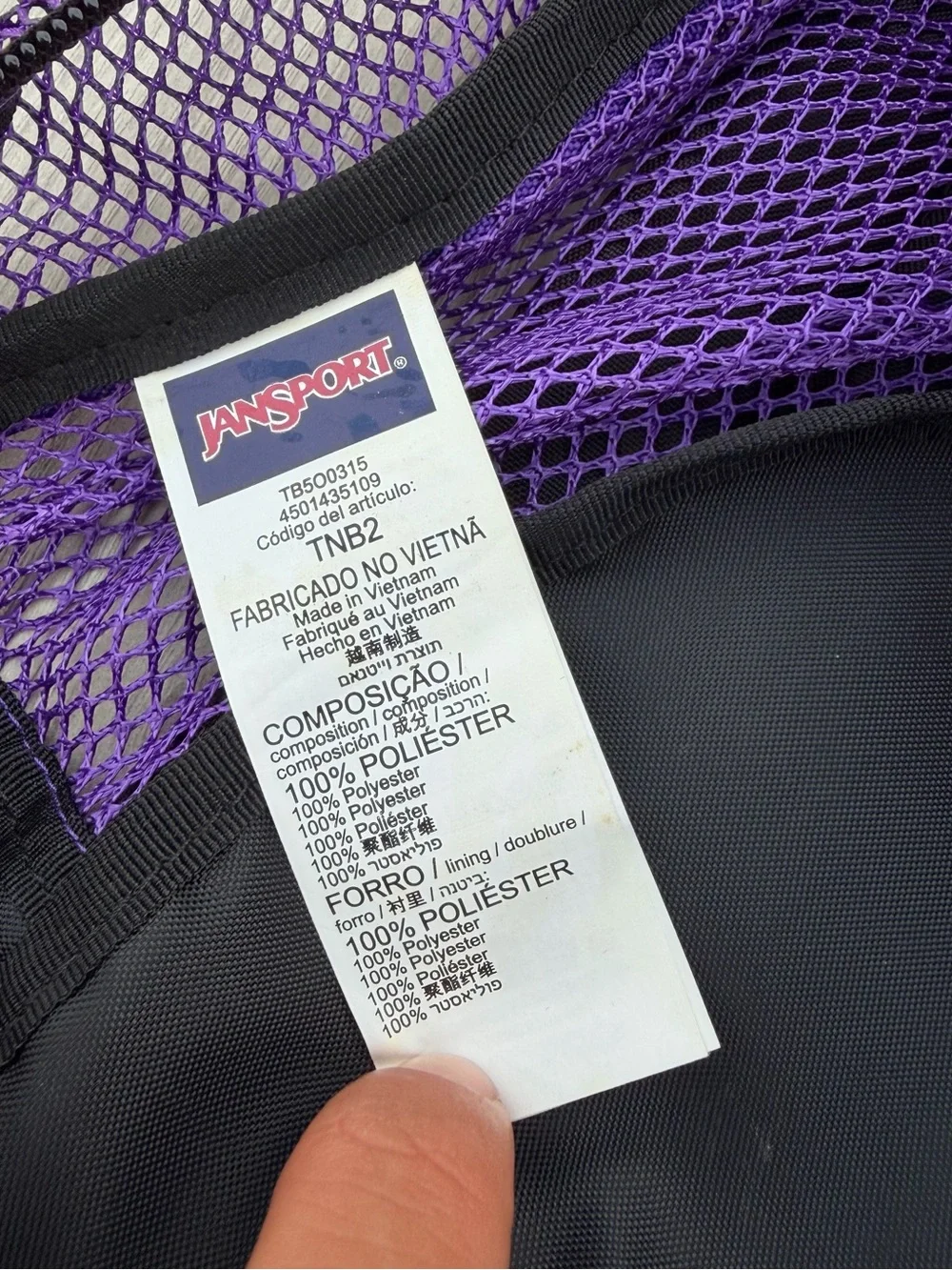 Jansport eco mesh
